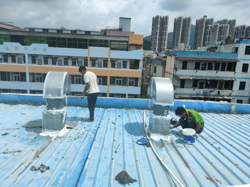 五湖渔场钢结构屋面涂料维修方法